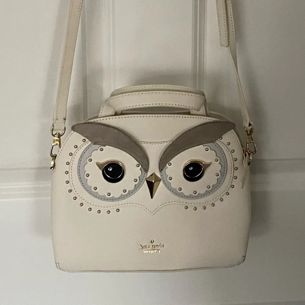 Kate Spade Star Bright Owl Lottie Bag PXRU8339 Satchel - Picture 3 of 9